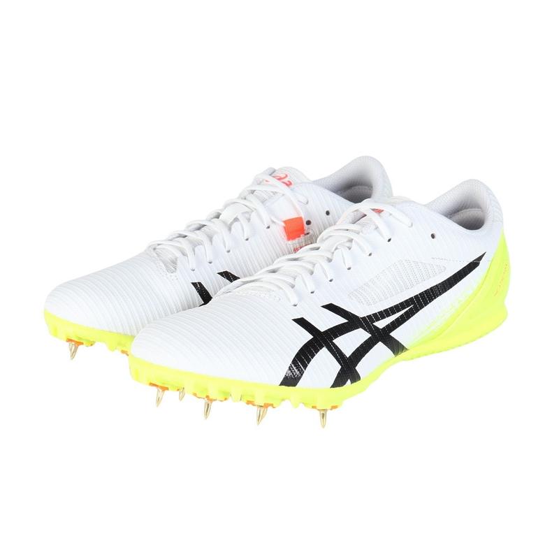 亚瑟士(ASICS)专业竞速训练鞋短跑跨栏跳跃全能田径钉鞋高回弹防 White_×_Black 40.5