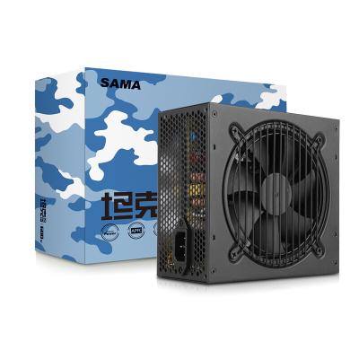 先马(SAMA) 坦克735 额定600W主动式PFC 台式机电脑电源