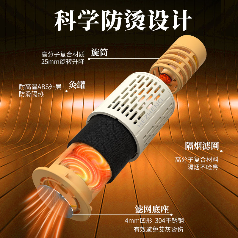 和正HEZHENG新款肩颈按摩器电动便携型仿生脉冲缓解肩颈疲劳提神舒压高清大图