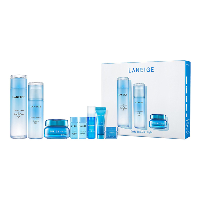 LANEIGE 兰芝 水库凝肌水乳面霜3件套 清爽型 护肤套装 435ml