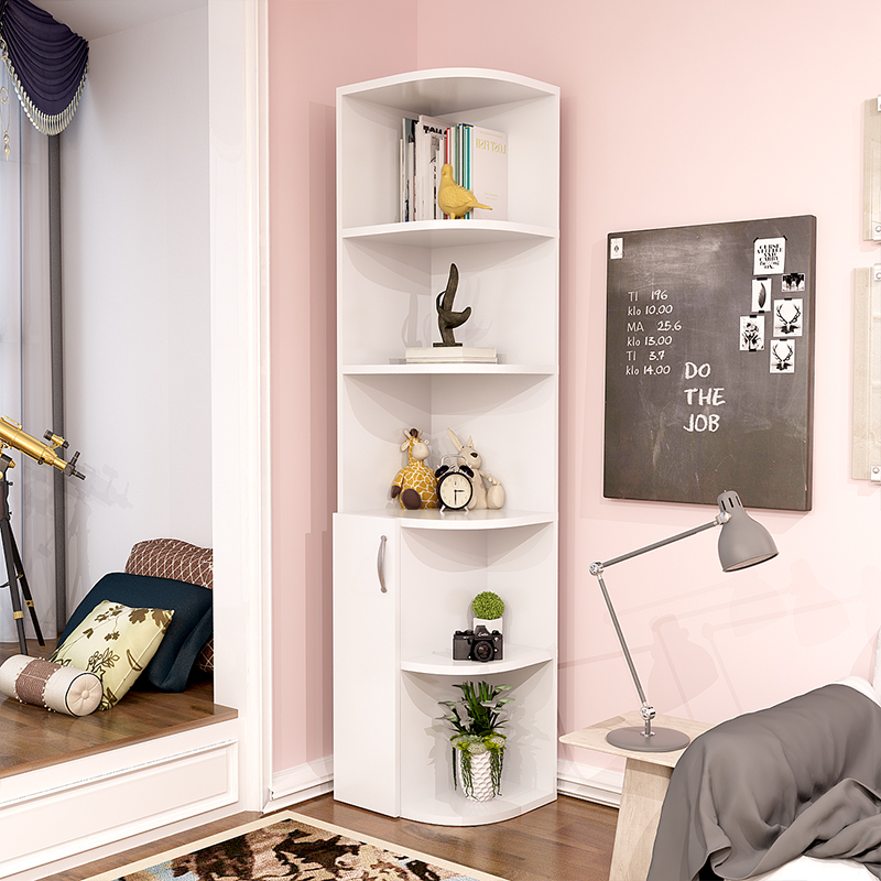 寻木匠衣柜边角柜墙角拐角柜弧形柜置物架多功能转角柜花盆架客厅储物