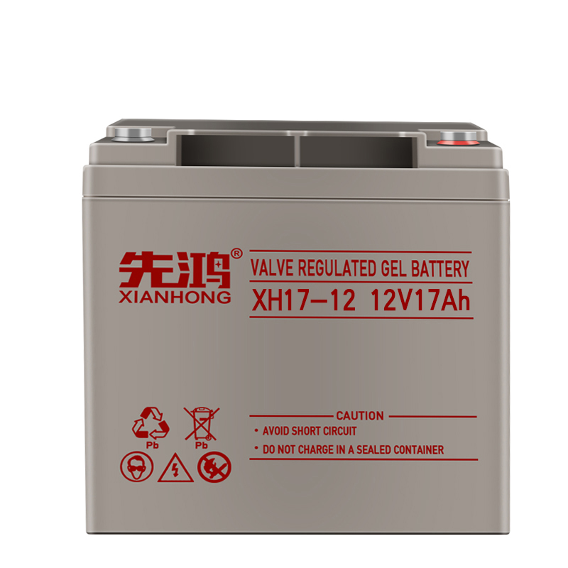 先鸿12V17AH免维护铅酸电池ups路灯照明太阳能应急EPS直流屏电瓶高清大图