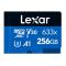 雷克沙(Lexar)256GB TF卡读100MB/s写45MB/s手机内存卡 U3/V30/A1存储卡MicroSD卡