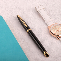 威迪文(WATERMAN)海韵系列 时尚丽雅黑金夹签字笔/宝珠笔