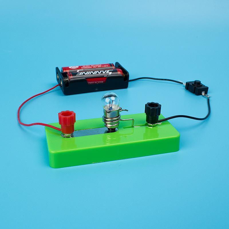 灯泡亮了diy简单电路物理串联线路儿童科技小制作动手课程材料包灯泡