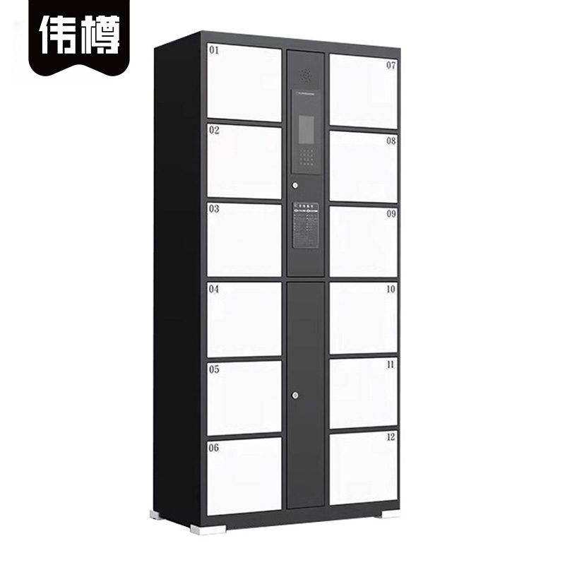 伟樽智能储物柜人脸识别12门850*460*1800mm台高清大图