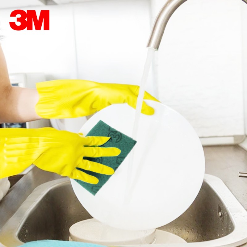 3M百洁布10*15cm 96# 5片/1袋装海绵+金刚砂高清大图