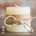 工艺蜡烛 环保无烟圆柱方形 婚庆节日婚礼 白圆小一个_779