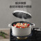 苏泊尔(SUPOR)珐琅铸铁锅经典系列-松露白ET24MF01-W