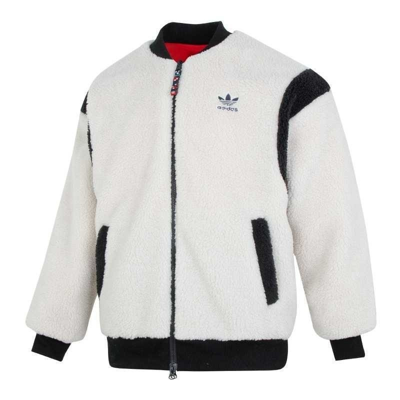 adidas/阿迪达斯三叶草外套运动休闲保暖两面穿男女夹克IX4214 D