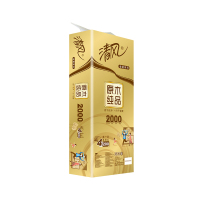 清风原木纯品金装四层卷纸200g*10卷