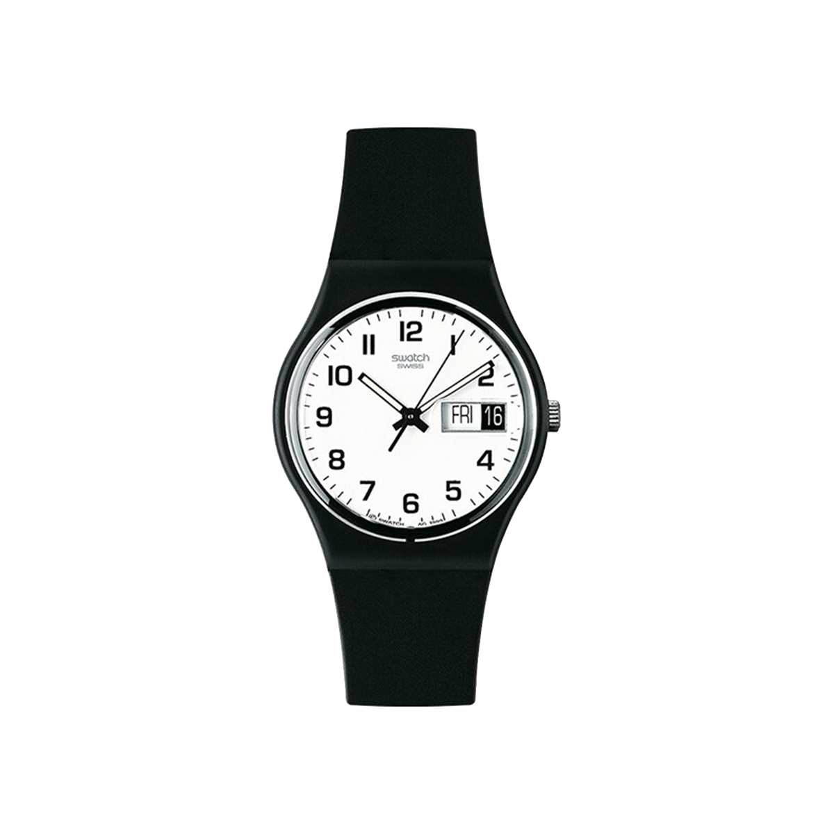 斯沃琪瑞士原装进口手表简约夜光学生男女防水指针式石英表 GB743 GB743