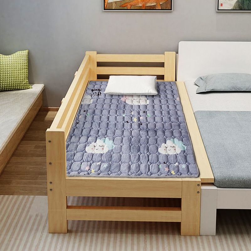 法兰绒垫婴儿床垫儿童幼儿园午睡儿四季通用床褥子绒垫高清大图