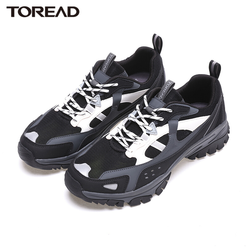 探路者户外鞋男夏季网布透气徒步鞋男低帮轻便春夏户外男式舒适轻质