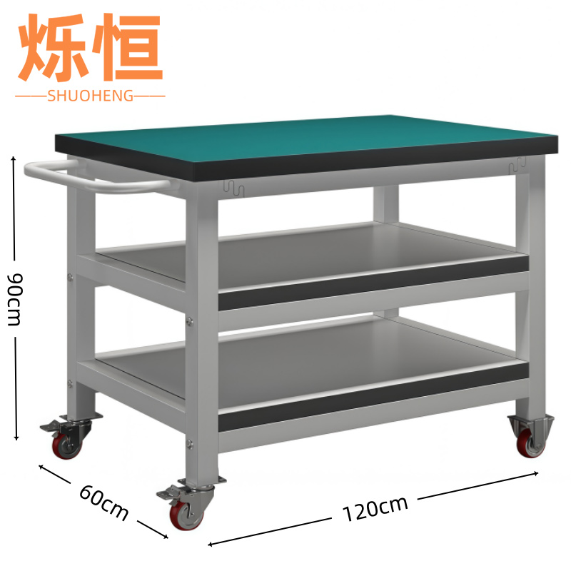 烁恒 防静电推车三层120*60cm个