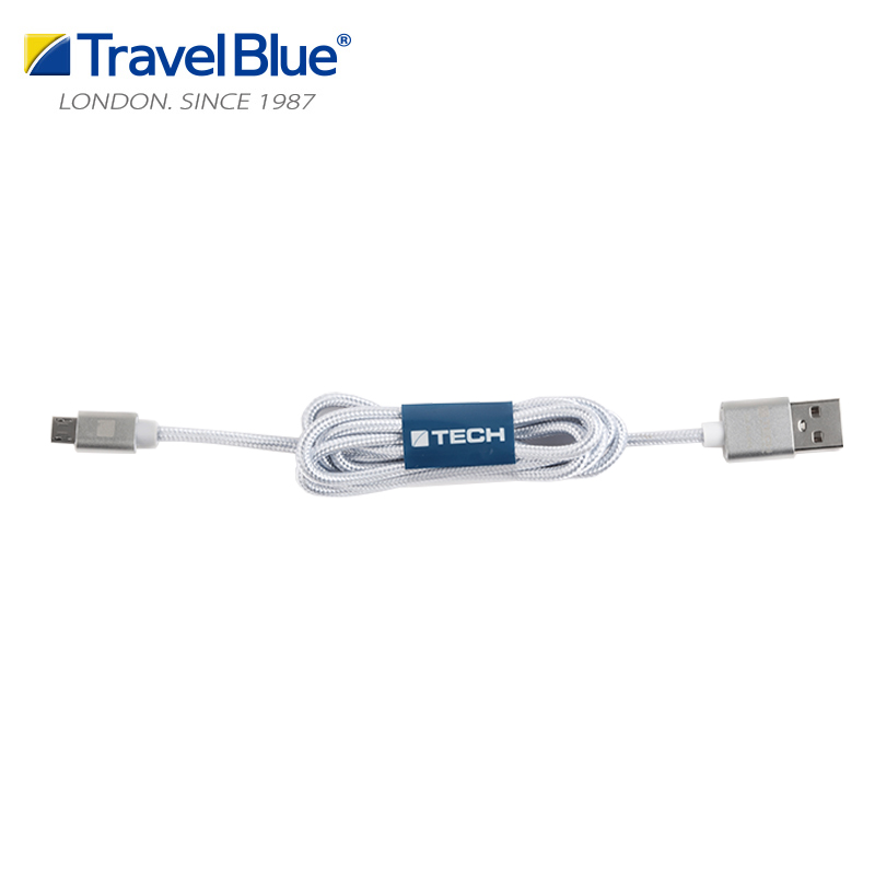 蓝旅(Travel Blue)Samsung微型USB2.0充电数据线984银色高清大图