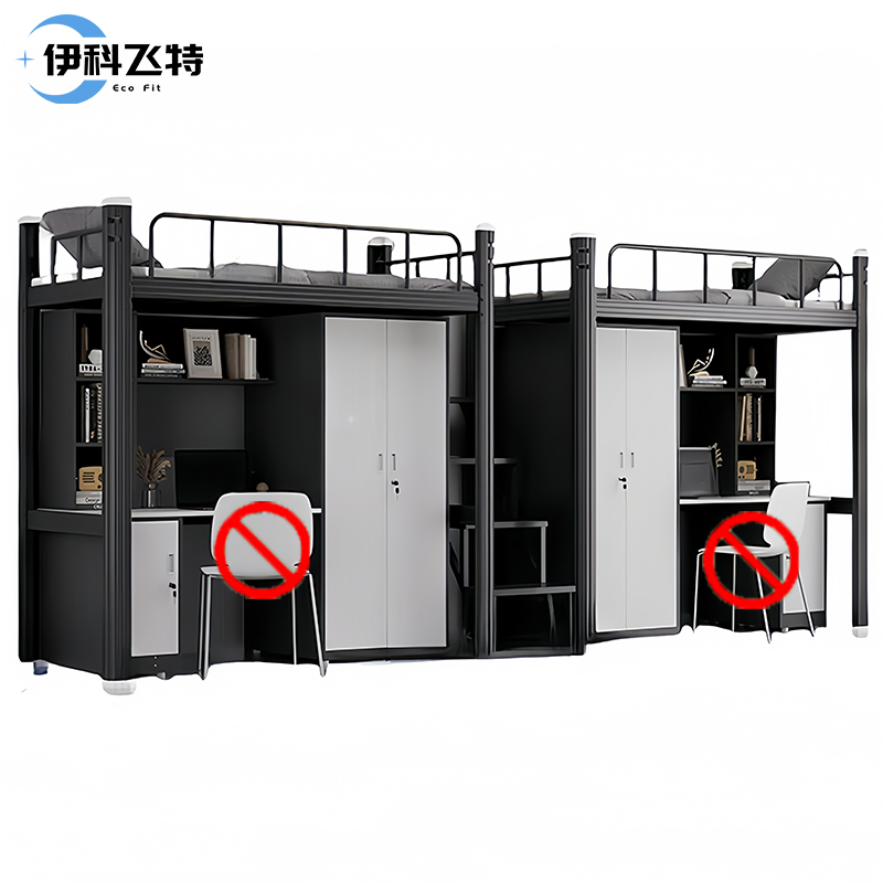 伊科飞特钢架床4500*1000*2100mm+柜子套高清大图