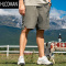 HLCOMAN 冰丝速干 轻薄休闲短裤男直筒宽松中裤夏季松紧腰五分裤子