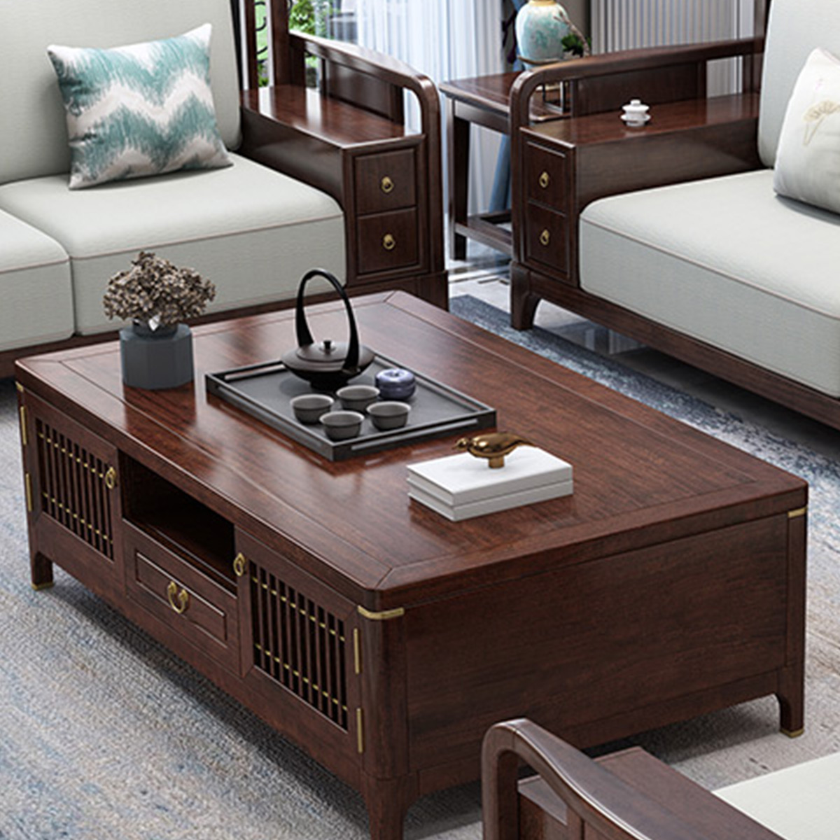 【小茶几实木中式】报价行情_排行_品牌_参数_怎么样_图片_商家-苏宁