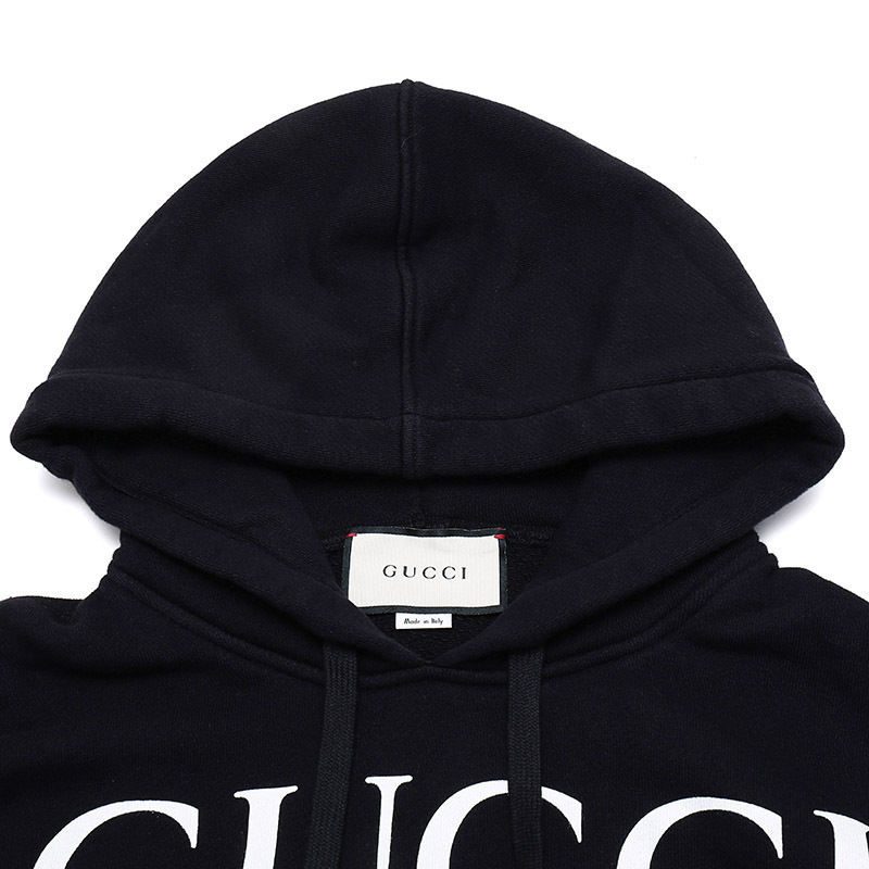 gucci古驰男士棉质超大造型长袖连帽卫衣475374x3q25