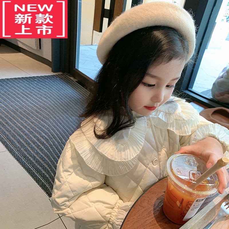 可莉允女童连衣裙外套儿童2022新款韩版冬装裙子宝宝洋气长袖公主棉服裙图片