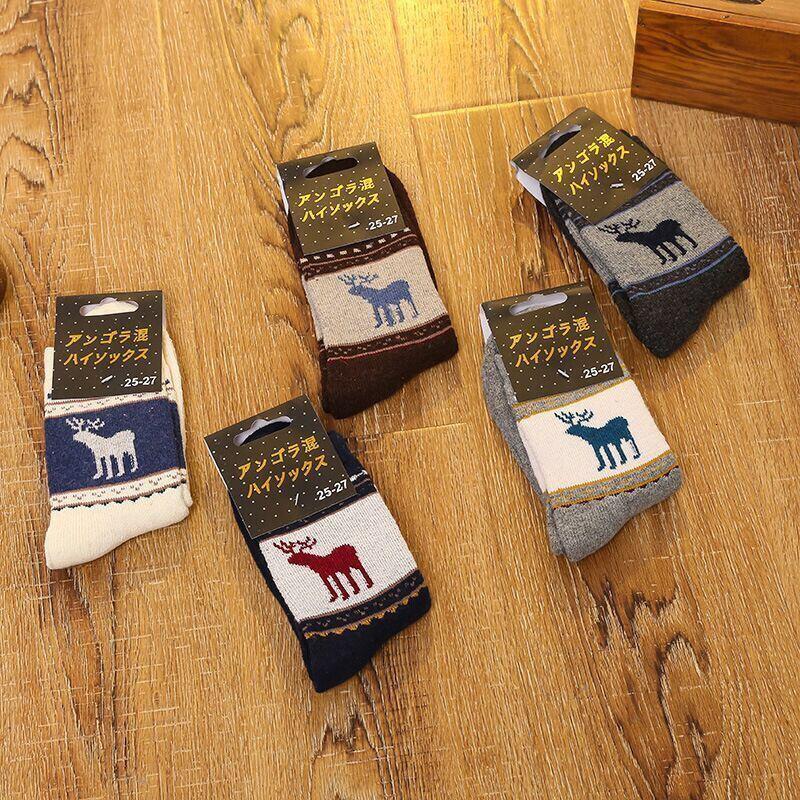 冬季加厚保暖女中筒袜韩版男士棉袜秋冬款毛巾袜个性百搭莎丞图片
