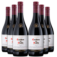 智利原瓶进口干红 Casillero del Diable 干露红魔鬼黑皮诺红葡萄酒 750ml*6 整箱装