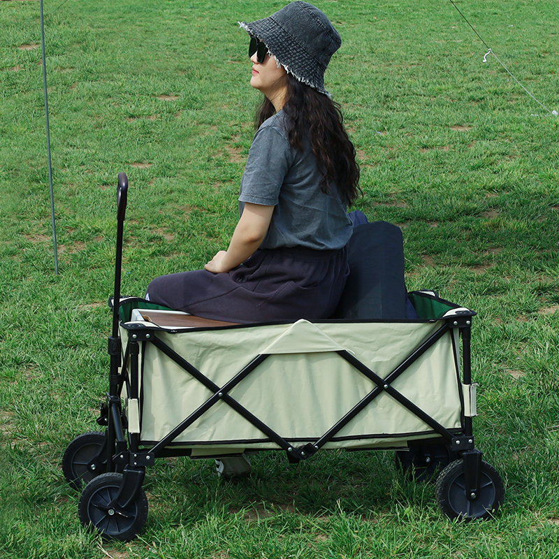 新越昌晖户外折叠车野营车露营车野餐车营地车多功能小推车搬运便携手推车买菜车购物车带刹车手拉车 YYC-01Z高清大图