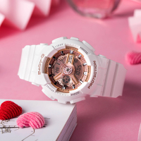 卡西欧(CASIO)通用手表 BABY-G 防震防水双显运动手表电子表女 100m防水 BA-110-7A1