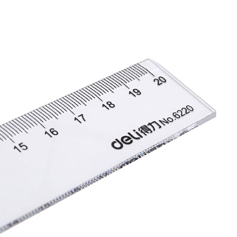 得力(deli) 尺子 6220 20cm 商品编号100001505 5个/组(单位:组)货期5天