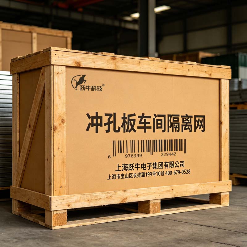 跃牛科技 冲孔板车间隔离网 YN-2*1.5m 块高清大图