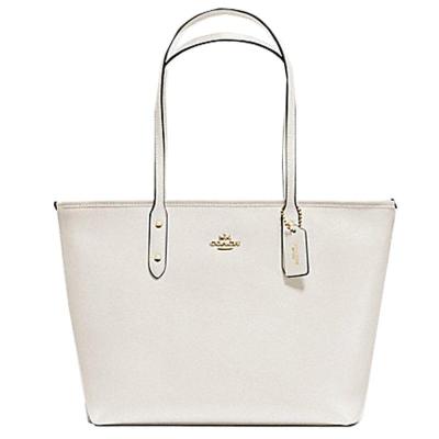 499元包邮 COACH 蔻驰 City Zip Tote 女士中号托特包