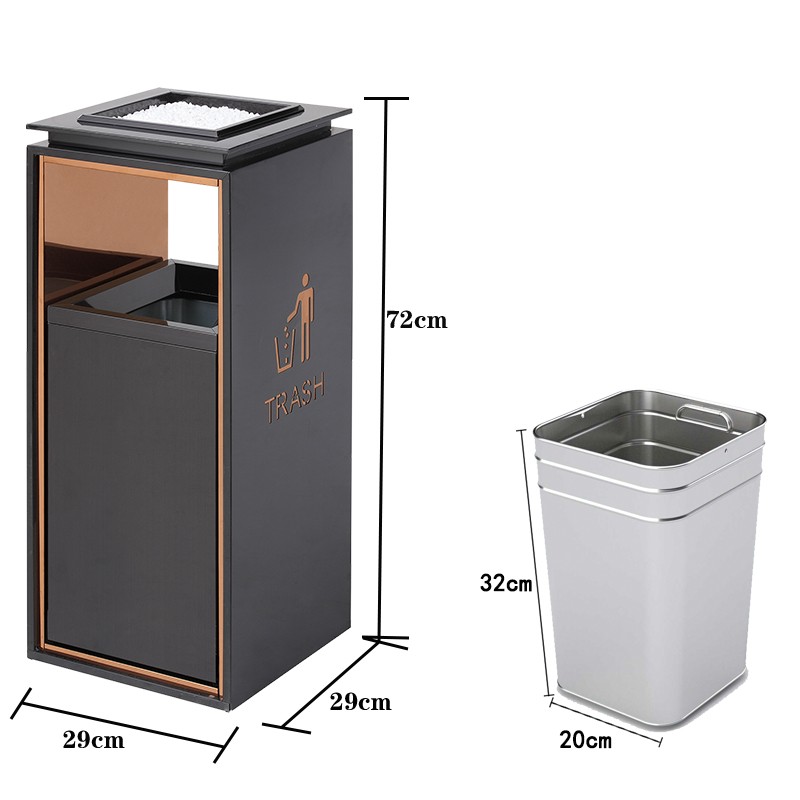 鑫木樽垃圾桶小号个高清大图