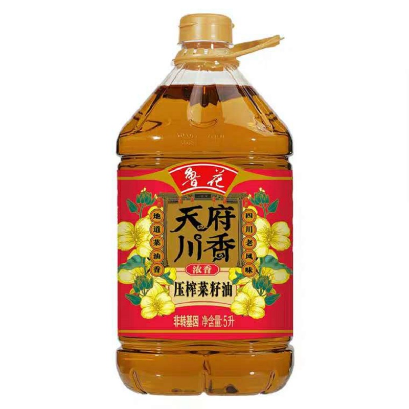 鲁花天府川香压榨菜籽油5l
