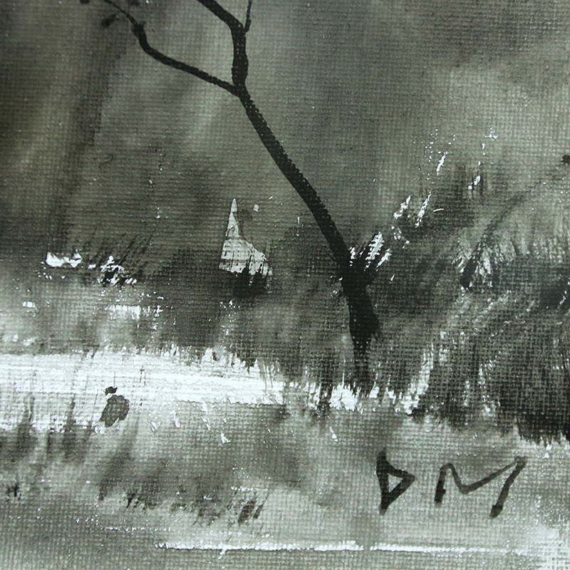 每涯艺术 余德明《浮生观景》NO.9艺术家原创油画艺术品收藏 客厅卧室玄关餐厅办公室居家装饰 挂画