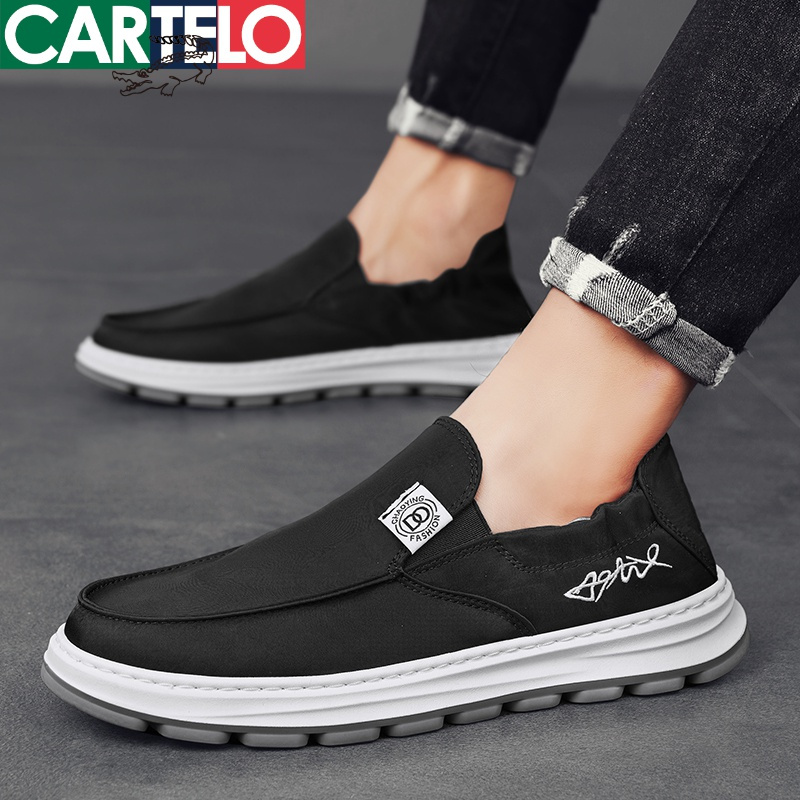 新款一脚蹬鞋子男时尚休闲鞋男士潮流板鞋百搭懒人鞋帆布鞋男鞋