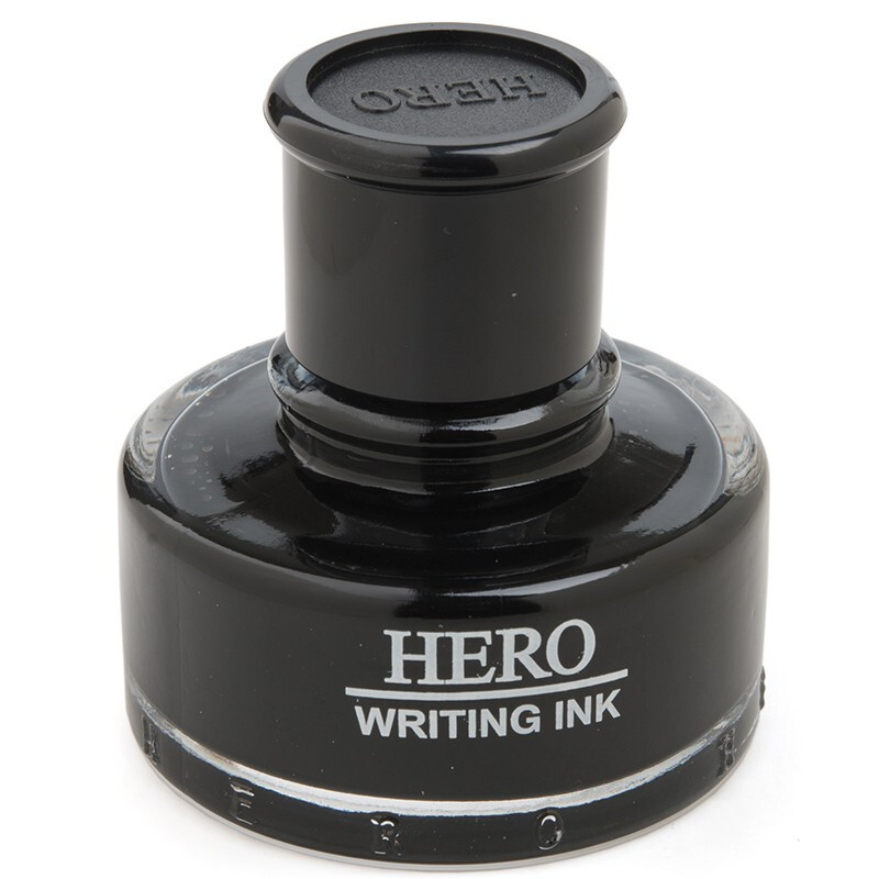【精选】英雄（HERO）钢笔墨水英雄440墨水瓶装-黑色墨水 50ml