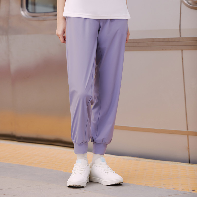 361°运动裤女宽松透气休闲跑步健身裤梭织束脚长裤女裤裤子