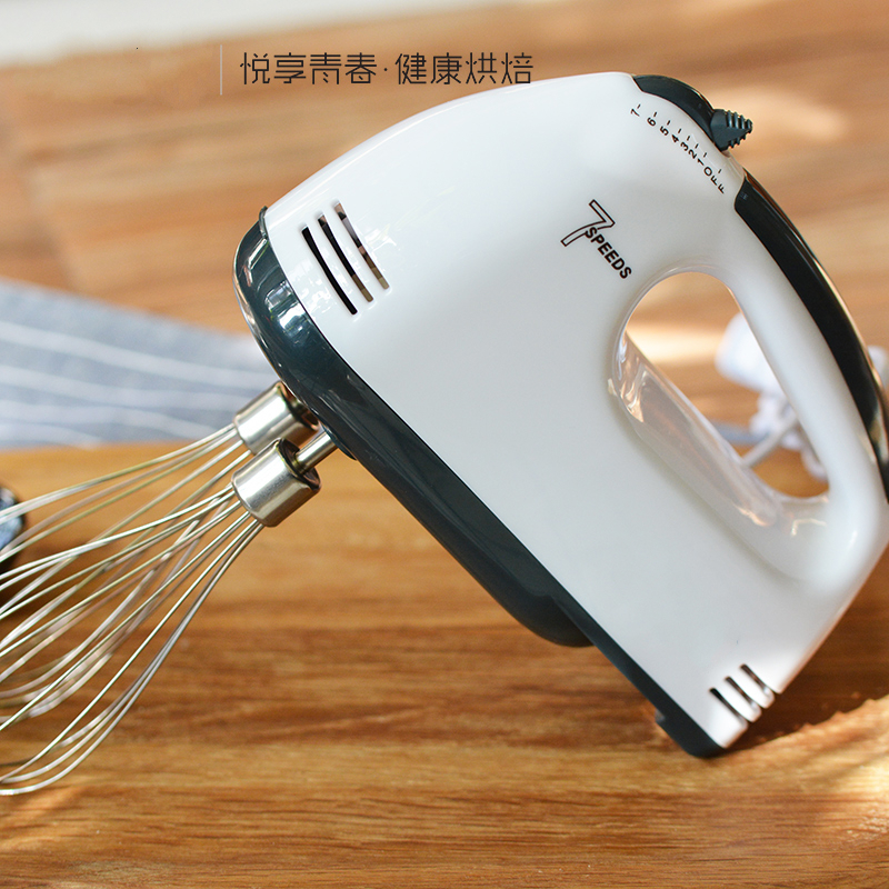 家用小型烘焙电子鸡蛋手动时光旧巷打奶搅拌多功能面粉套装 打蛋器烘焙9件套[有电子秤带8英寸阳极活底蛋糕模]