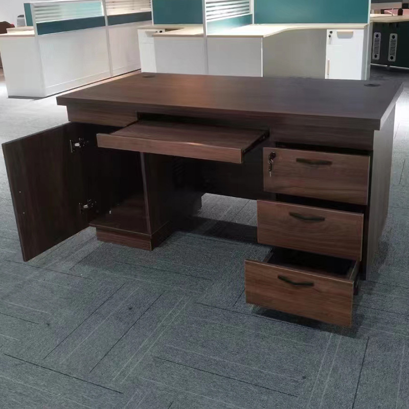 圣斯顿ssf5614d办公桌职员桌1400700750mm玛丽胡桃色