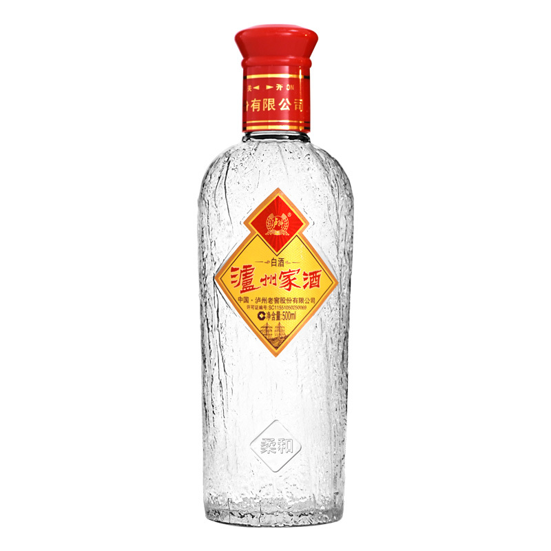 泸州老窖泸州家酒柔和52度500ml单瓶白酒
