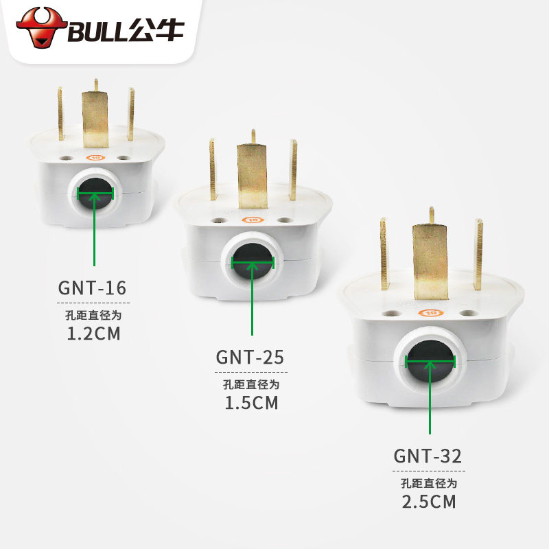 公牛(bull) 三相四线插头25A(单位:件)高清大图
