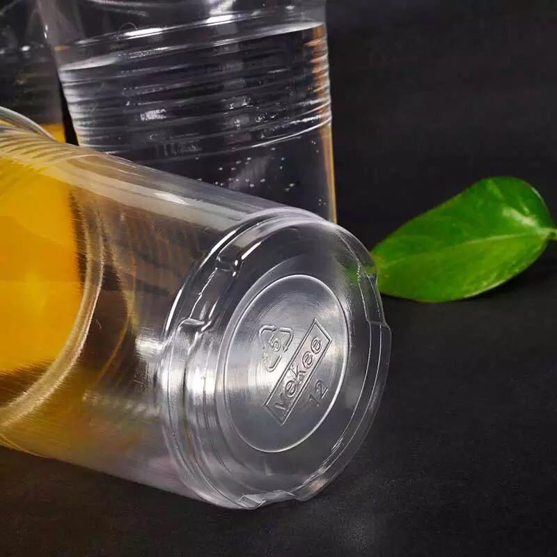 宜洁透明增厚全新pp酷杯一次性办公家用塑料杯子水杯 60只装*2组