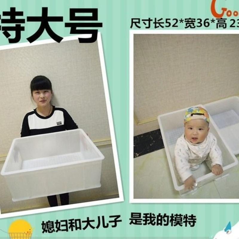 乌龟缸特大号龟箱塑料过滤造景白色饲养盒子小号整理箱带晒台 小号龟缸[特价]