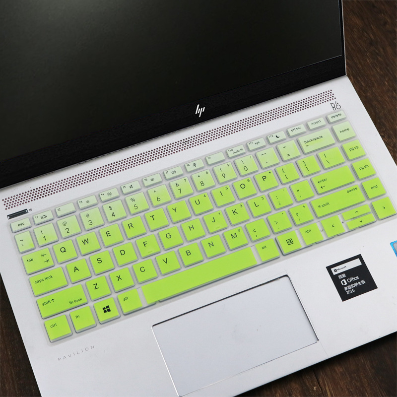 hp/惠普战66二代prog114寸笔记本键盘保护膜probook445rg6/446g3/440g3/430|渐变绿色