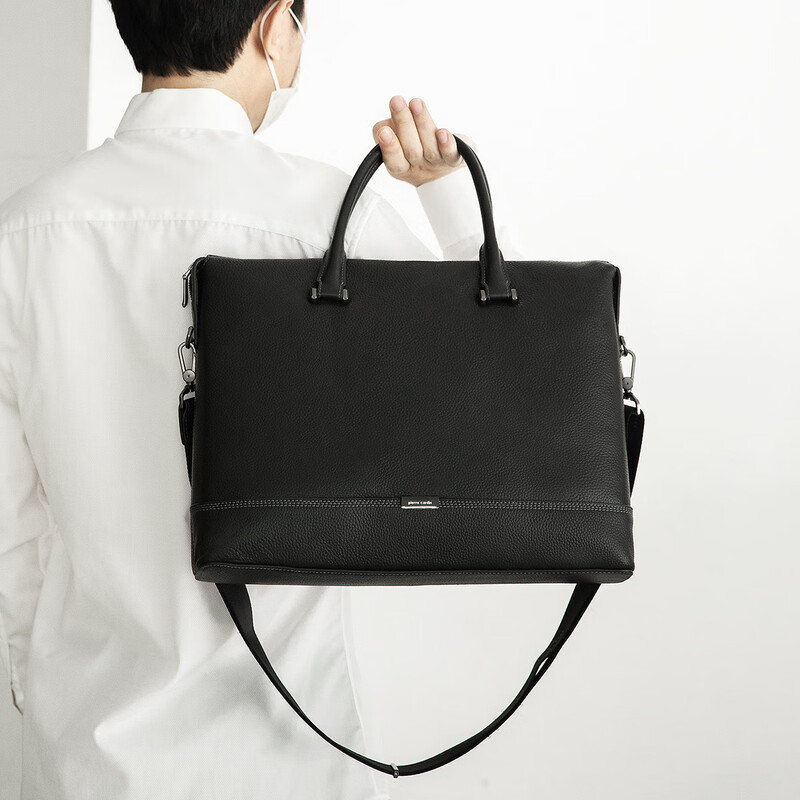 皮尔卡丹(pierre cardin)新款商务休闲百搭男式公文包JR0P175011-10A高清大图