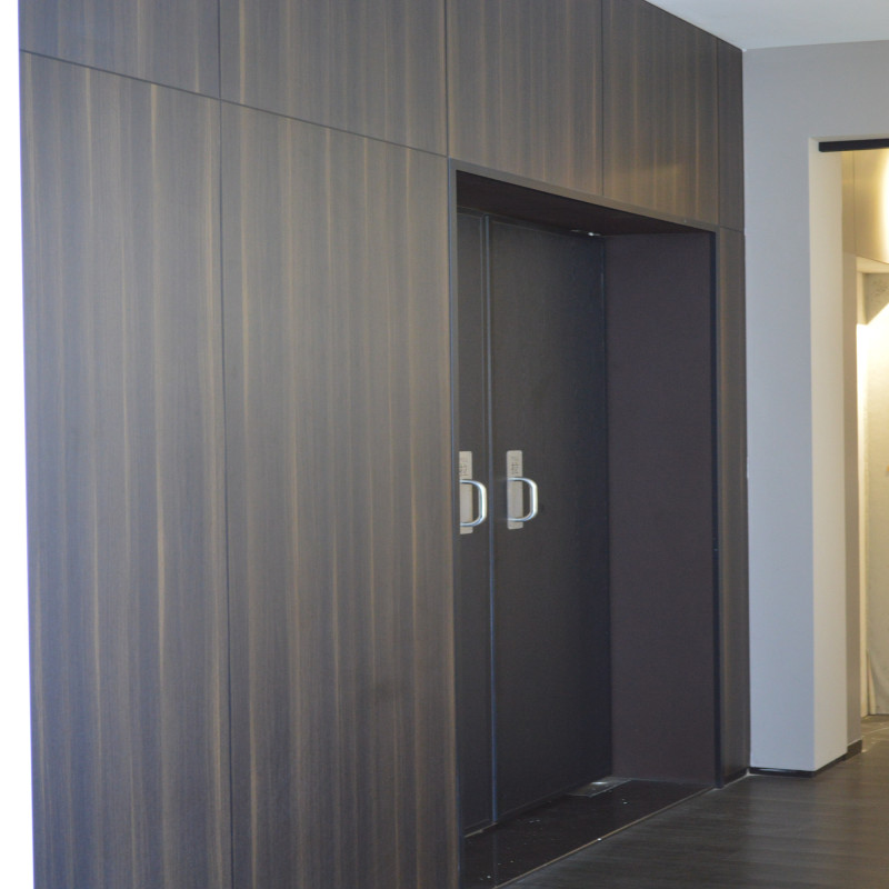 未易董事长办公室会议室双开门隔音门极简铝合金窄门框