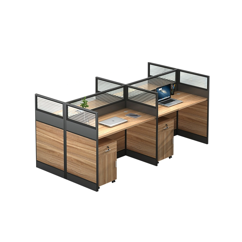 中豫鑫泽 ZYXZ5031830 屏风办公桌职员工位卡座 对坐四人位含柜