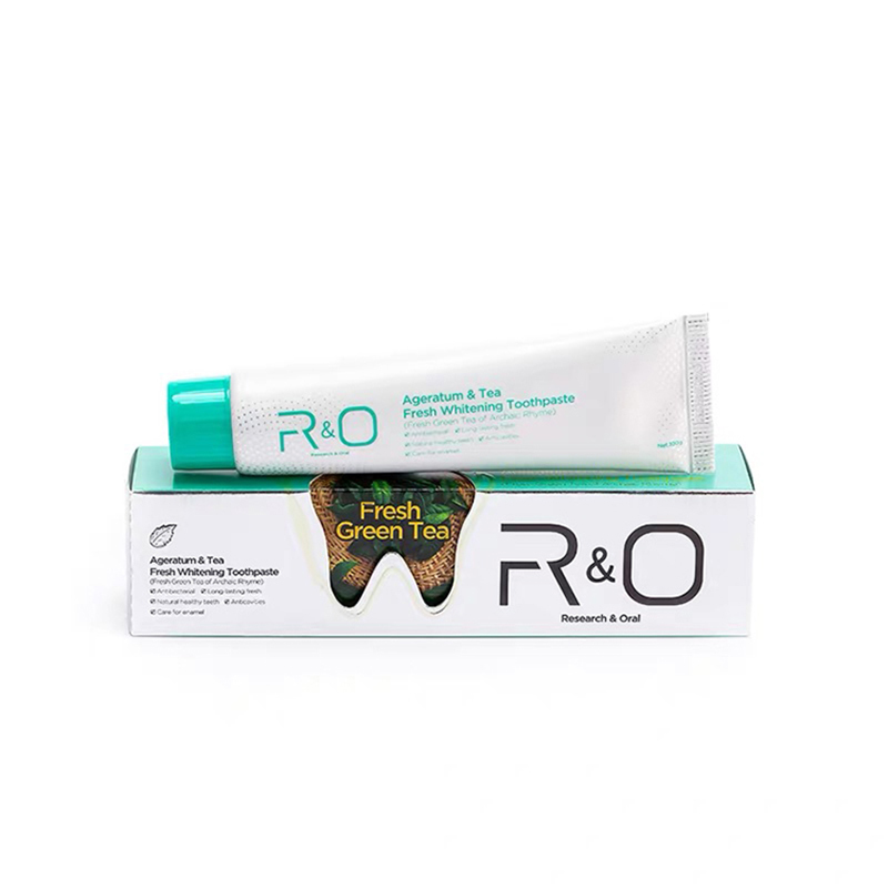 R&O®绿茶清新牙膏高效去渍护龈茶香持久清新抑菌温和清洁100g*1支