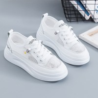 苏芈小雏菊小白鞋2021女韩版百搭春夏季透气网面薄款鞋子女潮鞋